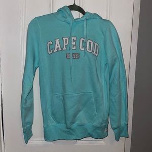Small blue Cape Cod Cuffy’s hoodie